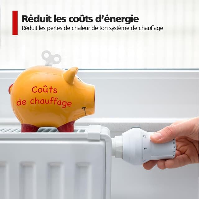 Detalle de RAVN HAMAN : lot de 3 clés de purge de chauffage blanches avec douille carrée 5 mm