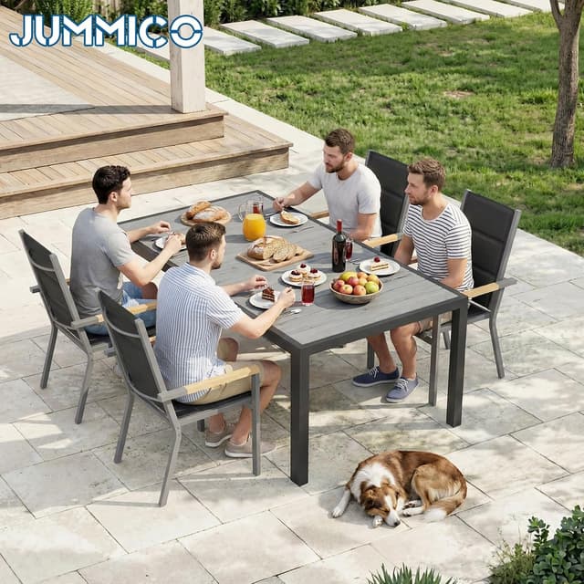 Thumbnail 6 de JUMMICO Set arredo da giardino 4 persone