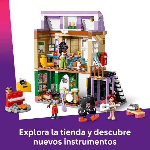 Thumbnail 4 de LEGO Friends 42653 Tienda de música y apartamento 🎲