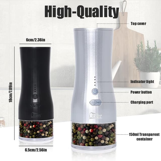 Thumbnail 2 de Moulins a Poivre Electrique, 150ml, céramique ⚙