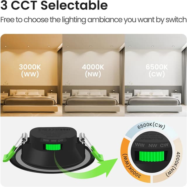 Detalle de ALUSSO LED Einbaustrahler 7 W, 6er-Set