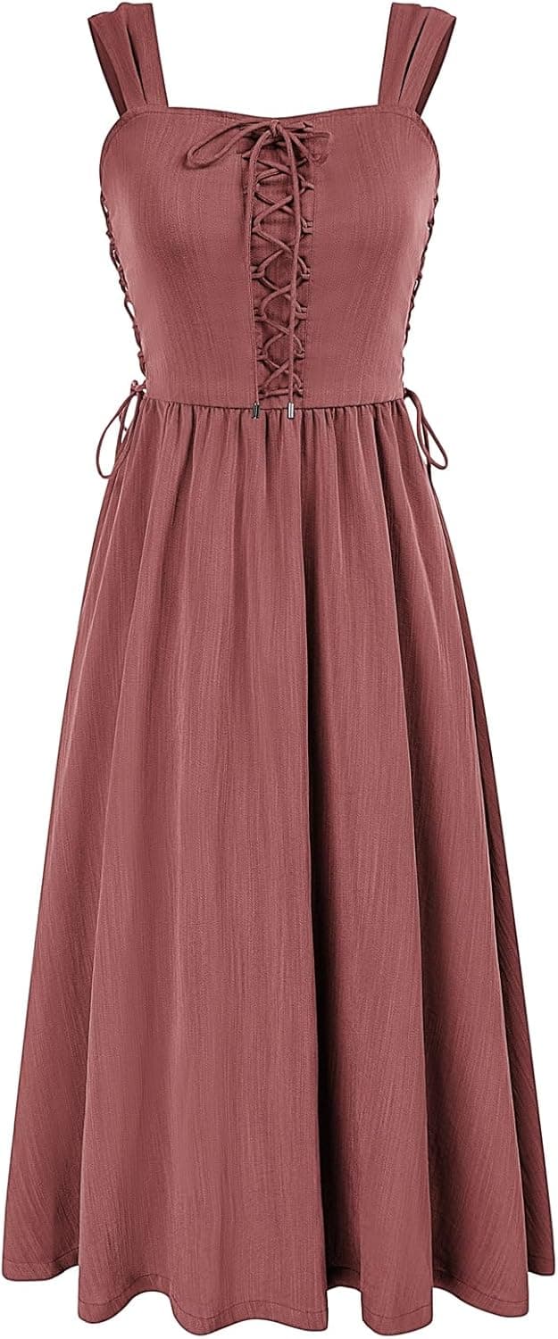 Imagen de SCARLET DARKNESS Abito senza maniche maxi A-Linea 📷 en OfertitasTOP