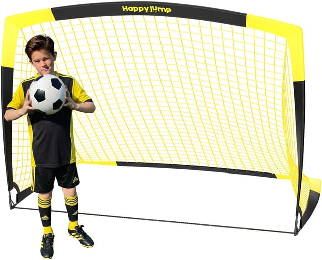Detalle de Happy Jump Portable Pop Up Football Goals 7x5 ft