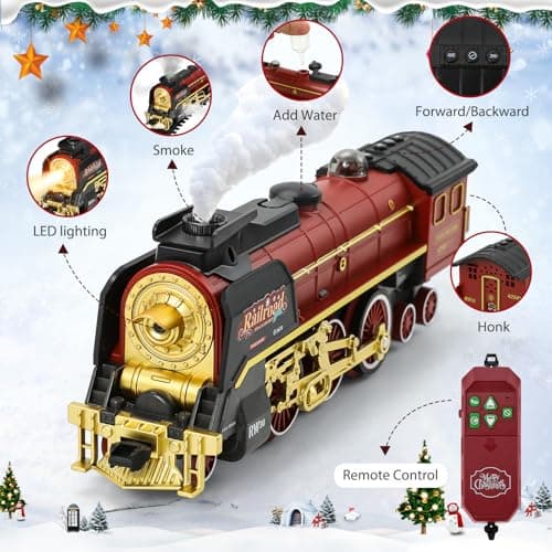 Thumbnail 1 de Jouet de train électrique à vapeur avec lumière et son 🚂