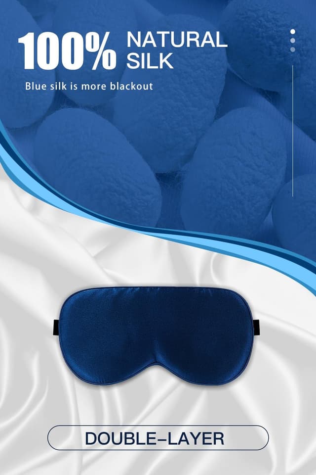 Thumbnail 1 de Aosun Silk Sleep Mask 22-momme Mulberry Silk eye mask 😴