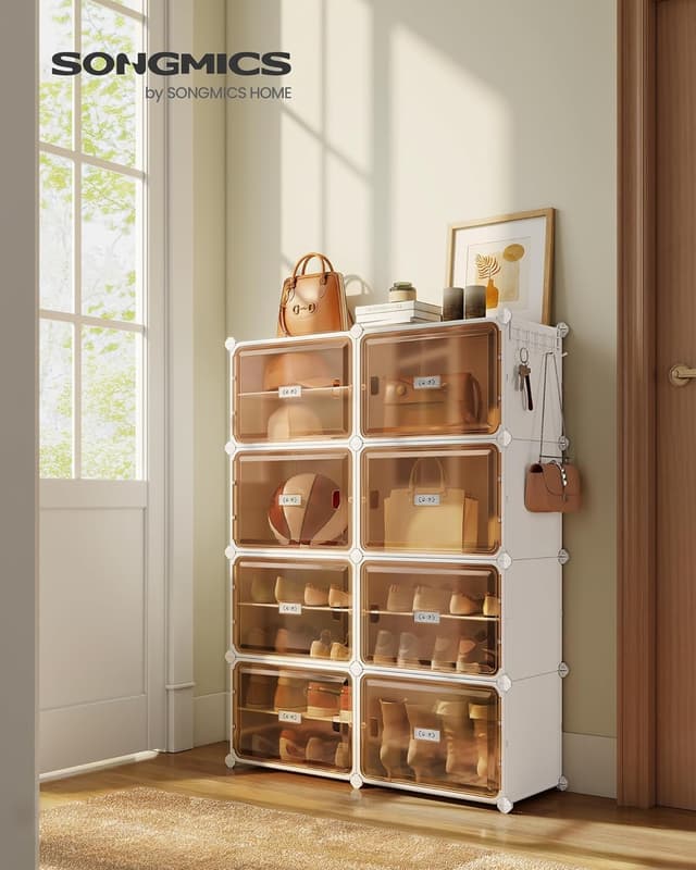 Detalle 2 de SONGMICS Scarpiera 8 scomparti per 32 paia