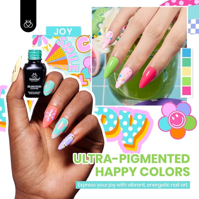 Detalle 2 de Beetles Emotional Spectrum Gel Polish Set 69PCS ๐
