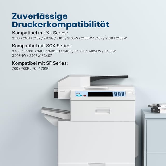 Detalle de MLT-D101S (D101S) kompatibler Schwarz-Toner für Samsung ML-216x/SCX-340x/SF760 – 1x Schwarz