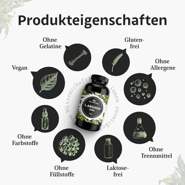 Thumbnail 3 de L-Arginin 4500 mg vegane Kapseln 💊
