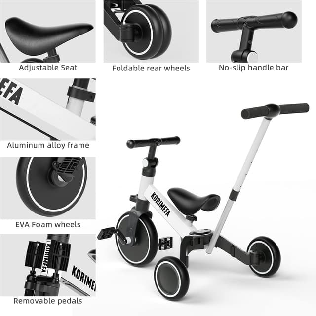 Detalle de KORIMEFA 4 in 1 triciclo 1-3 anni