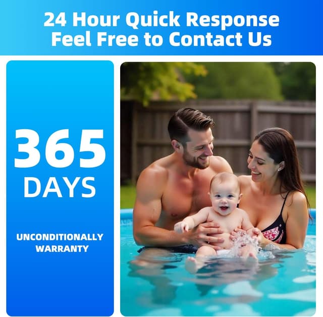 Detalle de ROMIVO Pool Skimmer für Aufstellpool mit 10 Skimmer Socken – schwimmender Oberflächenskimmer für Laub & Unrat