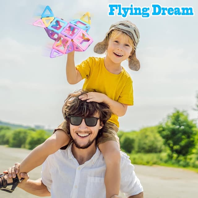 Detalle de Tolnetr Magnetic Tiles 40-Piece Set 🧩