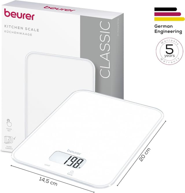 Detalle de Beurer KS 19 Küchenwaage, bis 5 kg
