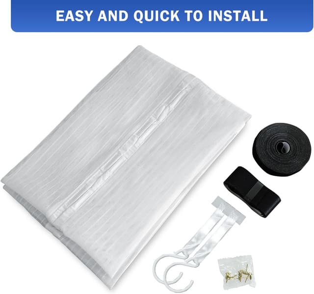 Detalle de JIANJIAO zanzariera magnetica 85x230 cm