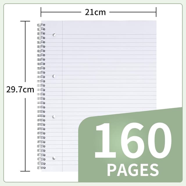 Detalle de Umriox A4 notebook with 160 pages, lined