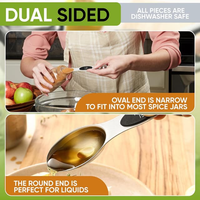 Thumbnail 6 de Spring Chef Magnetic Measuring Cups & Spoons Set of 9 🥄