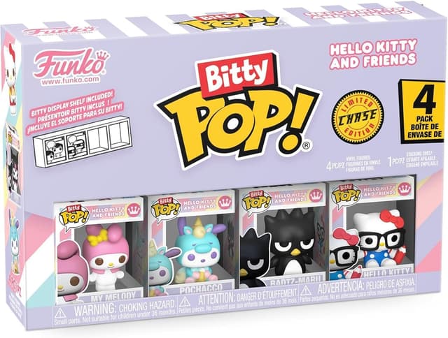 Detalle 2 de Funko Bitty POP! 4 Pack (Sanrio) – My Melody, Pochacco, Badtz-Maru & Mystery Mini Figure