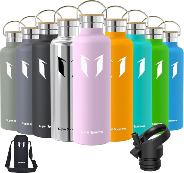 Detalle de Super Sparrow Botella Acero Inoxidable 750ml 💧