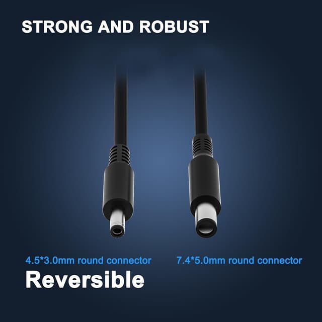 Detalle de 65W Dell laptop charger DC 19.5V