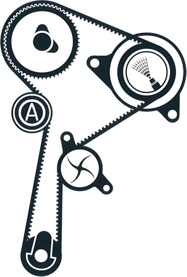 Detalle de SKF VKMC 06134-2 Kit distribución bomba agua