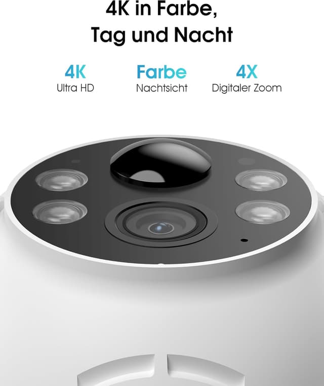 Detalle 2 de ANRAN 4K Solar Überwachungskamera 8MP
