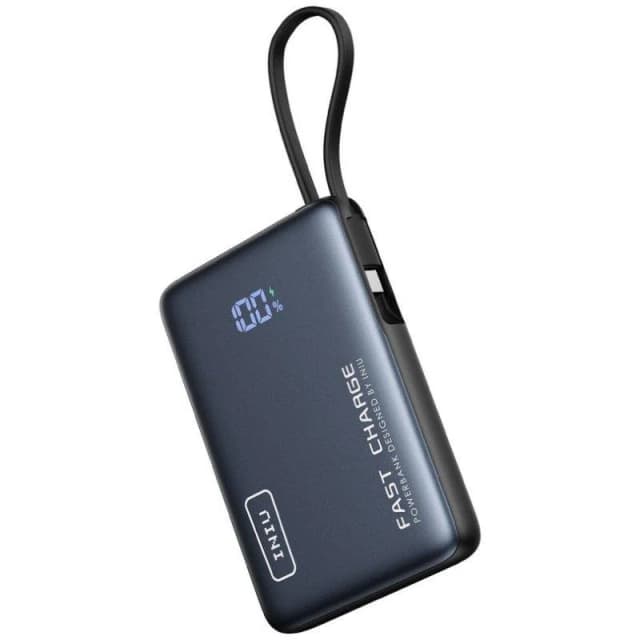 Detalle de Batería externa INIU Pocket Powerbank 10.000 mAh 20W ultracompacto negra