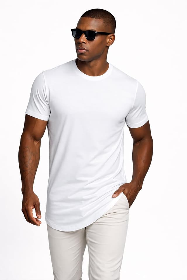 Detalle 2 de Leif Nelson T-shirt homme col rond LN-8281