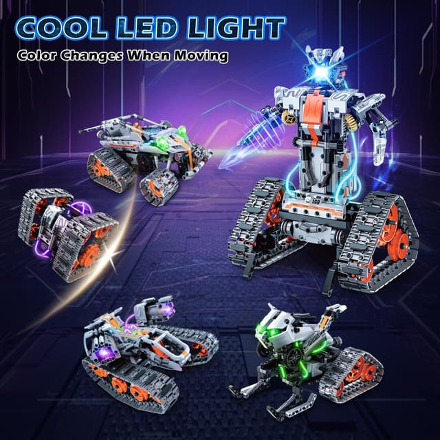 Detalle 2 de Technik Roboter Bausatz 5-in-1 mit 300 mAh