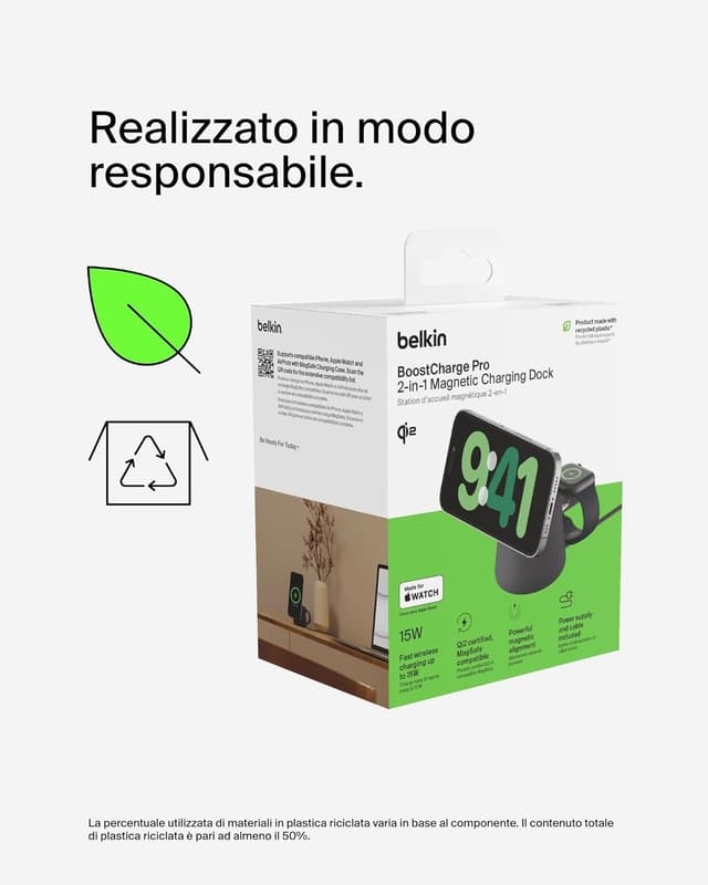 Thumbnail 6 de Belkin BoostCharge wireless 2 in 1 Qi2 15 W