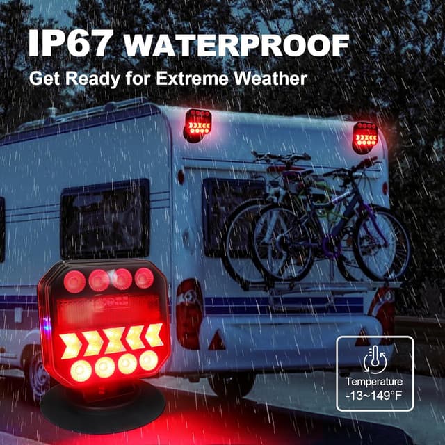 Thumbnail 6 de NeaLia Wireless Trailer Light Kit 110° Rotatable 🚚