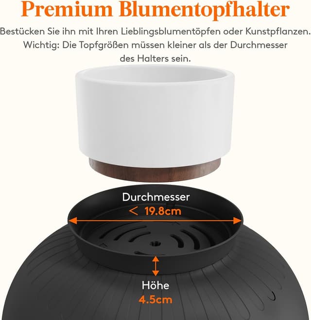 Detalle 2 de Lifewit Katzenklo XXL versteckt als Pflanzgefäß mit Schaufel, abnehmbarer Oberseite & Kohlefilter (48 x 50 cm), schwarz