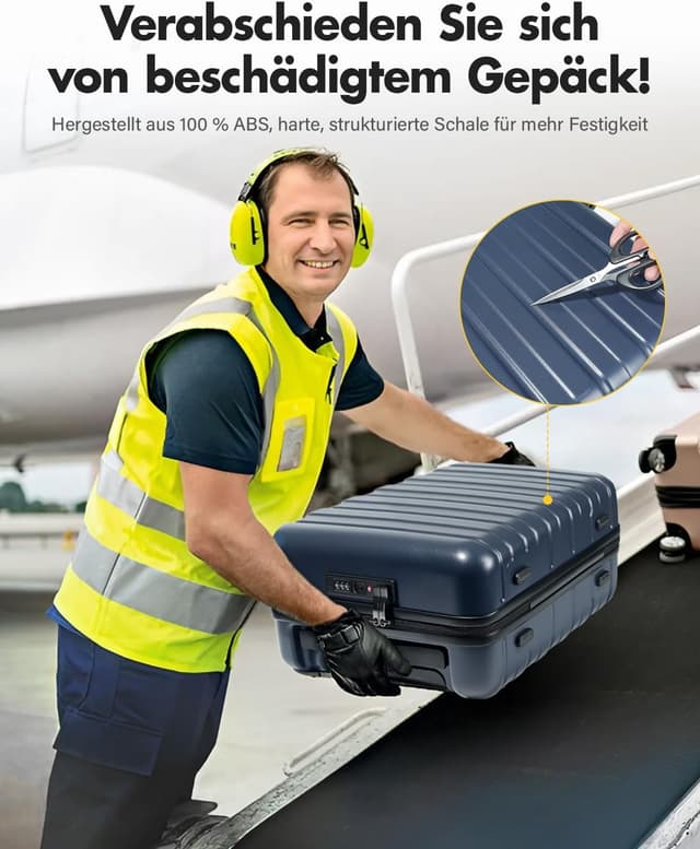 Detalle 1 de Lekesky Handgepäck Trolley 38 L TSA