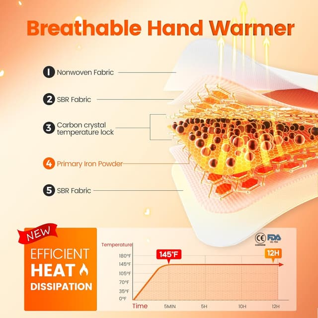Thumbnail 3 de Hand Warmers Disposable 10-Pack, Long-Lasting up to 12 Hours