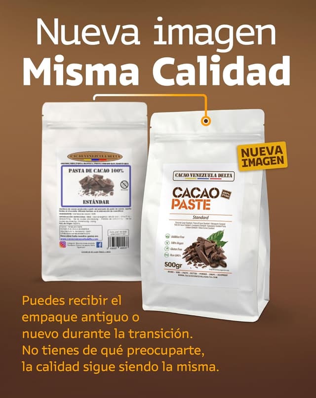 Thumbnail 5 de Cacao V Delta Pasta de Cacao Pura 500g