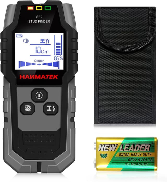 Detalle de HANMATEK SF2 Leitungssucher / Wandscanner (Stud Finder) zur Ortung von Metall, Holz und Wechselstromkabeln