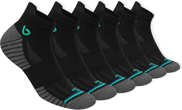 Detalle de BAMBOS Sneaker-Socken Ultraweich aus Bambus, Sportsocken für Herren & Damen – 3/6 Paar