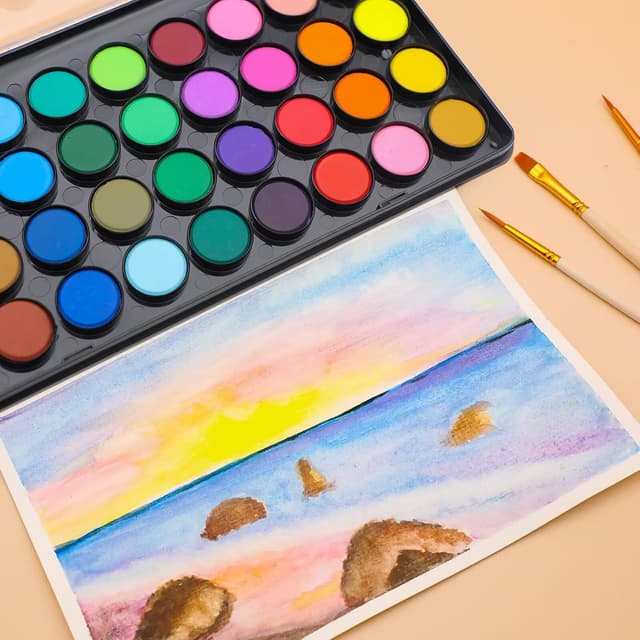 Thumbnail 4 de Artecho Aquarellfarben 36 Farben Set für Künstler 🎨