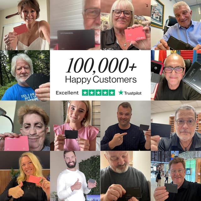 Detalle 2 de SPOTMINDERS Apple MFi Certified Credit Card Wallet Tracker PRO (Pink) — iOS Only, Apple Find My