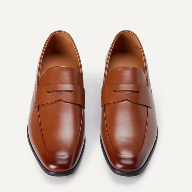 Detalle de Amazon Essentials Herren Penny-Loafer mit quadratischer Zehenpartie