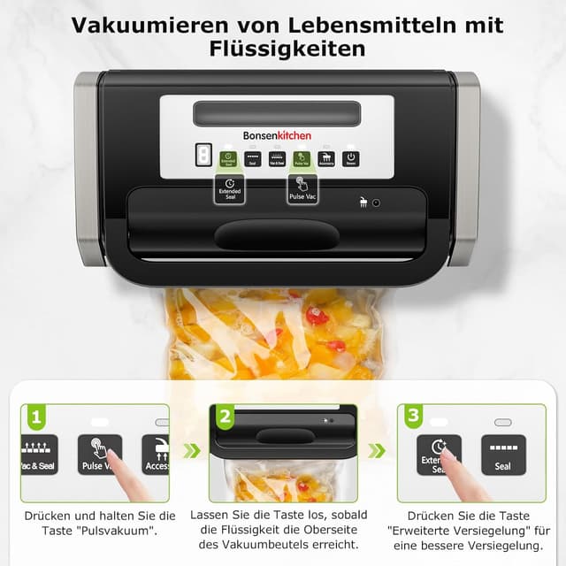 Thumbnail 5 de Bonsenkitchen Vakuumiergerät 15 L/min 🥫