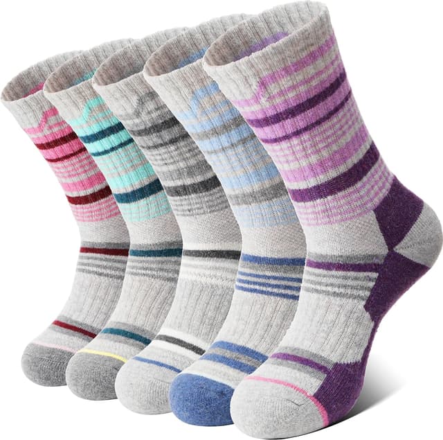 Thumbnail 6 de MOSEY KOSY Wool Walking Socks 5 Pairs