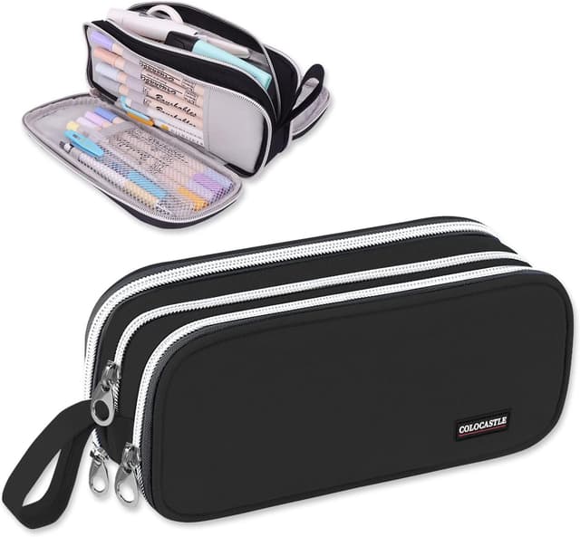 Imagen de COLOCASTLE Federmäppchen 3 Fächer Schwarz en OfertitasTOP