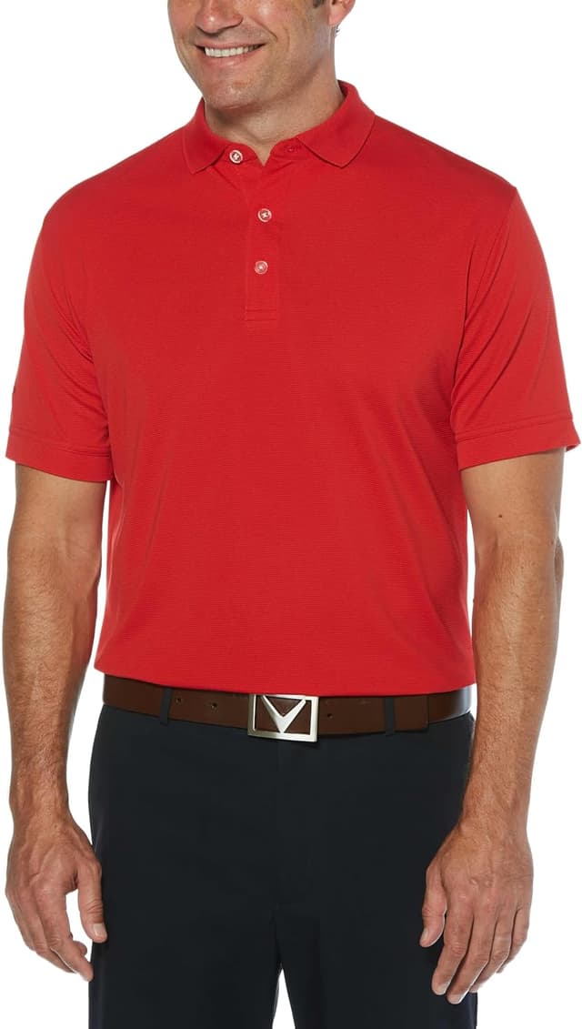 Detalle de Callaway Men’s Short Sleeve Ottoman Performance Golf Polo