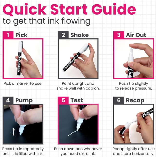 Thumbnail 6 de Chalkola chalkboard marker pens, 1mm