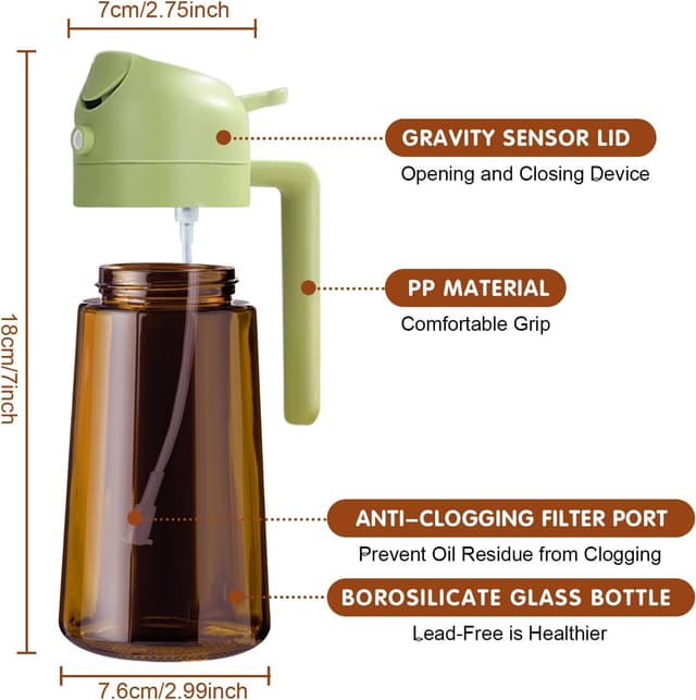 Thumbnail 6 de YARRAMATE 16oz Olive Oil Sprayer Bottle 🍶