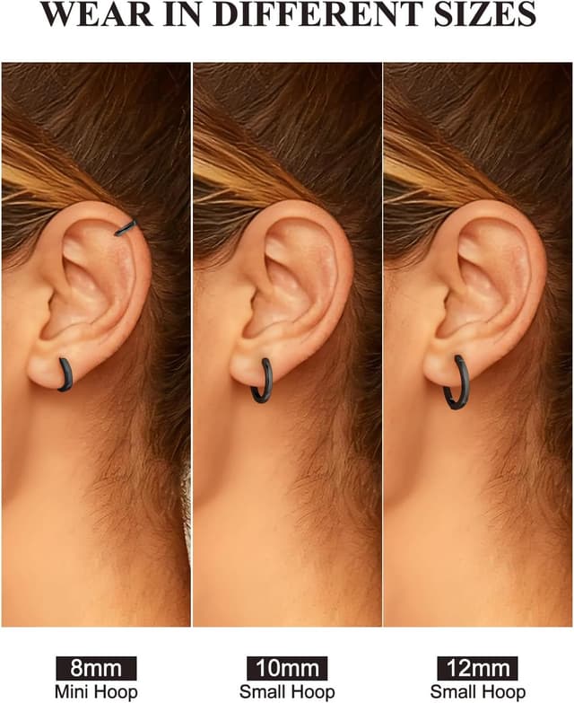 Thumbnail 4 de SILVERCUTE Argent 925 Huggie 8 mm đ