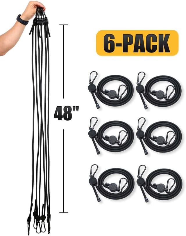 Thumbnail 4 de Adjustable Bungee Cords 10–48 in 6-Pack