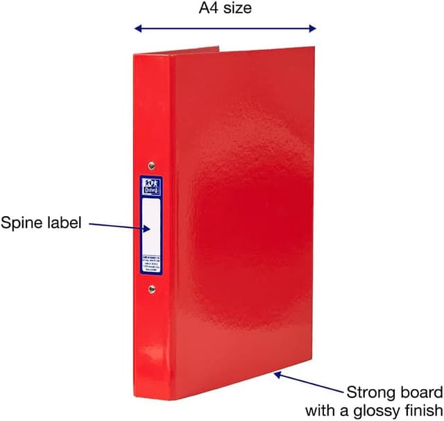 Detalle de Oxford A4 ring binders, 40 mm pack