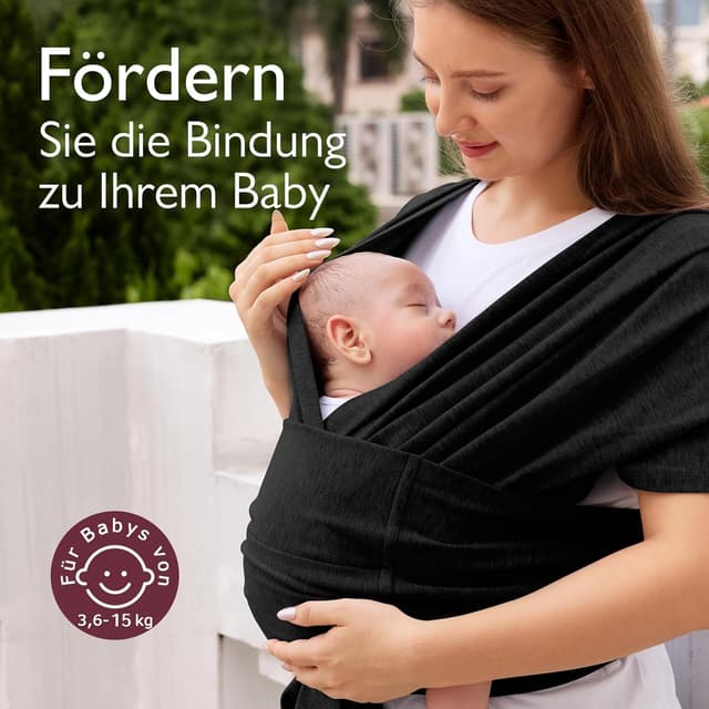 Thumbnail 6 de Momcozy Baby Tragetuch mit Schnalle 3,6–15 kg