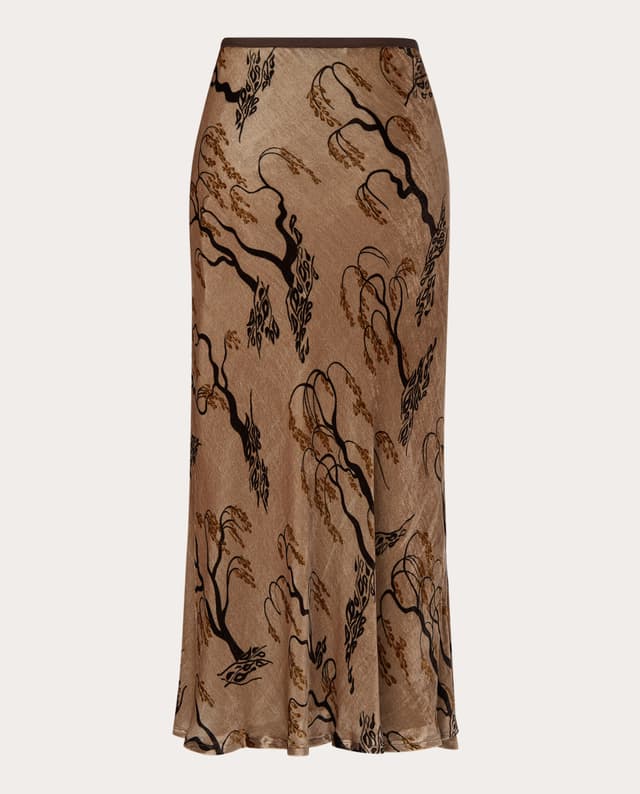 Thumbnail 1 de SIYU Falda midi de terciopelo 👗